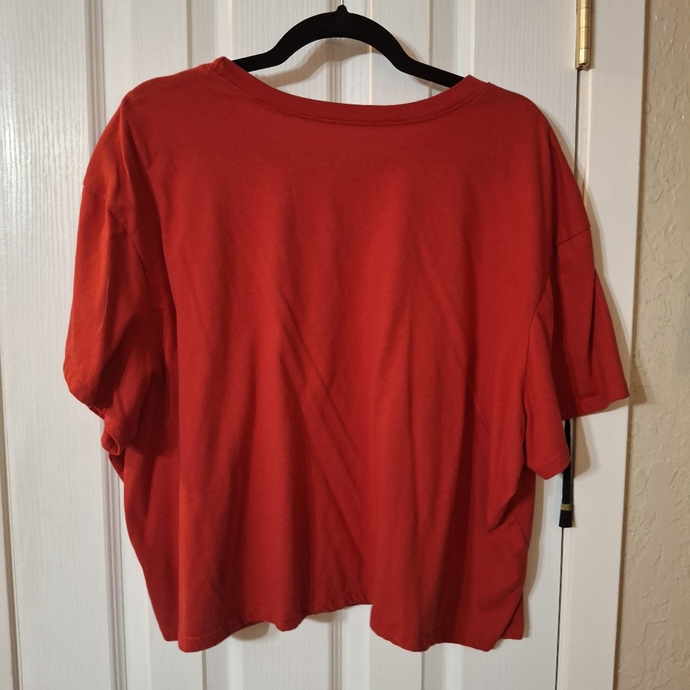 Relaxed Fit Cherry Coke Crop Top - Picture 3 of 4